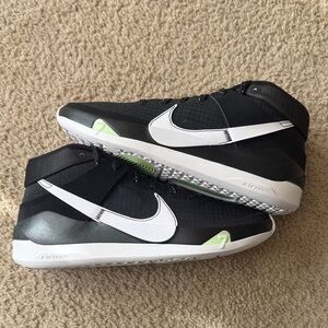 Kevin Durant No 7 basketball shoes. Black and white